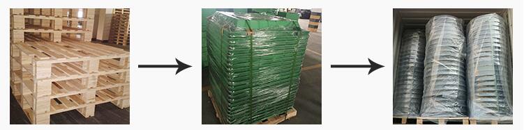 Packaging of ductile iron grating