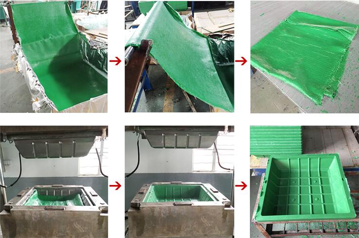 process of SMC grass manhole cover