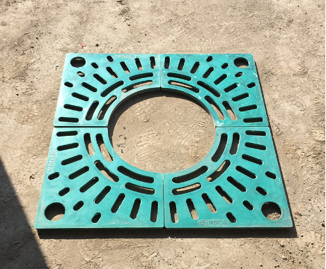 reinforced plastic tree grating